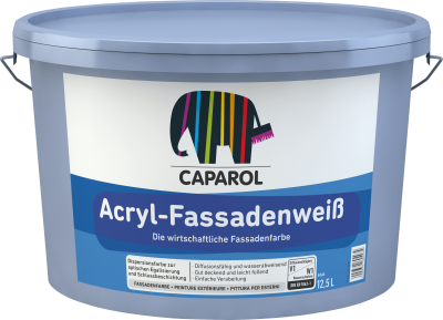 Caparol Acryl-Fassadenweiß 12,5 Liter