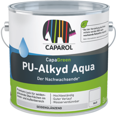Caparol PU-Alkyd Aqua 2,5 Liter Hochglänzend
