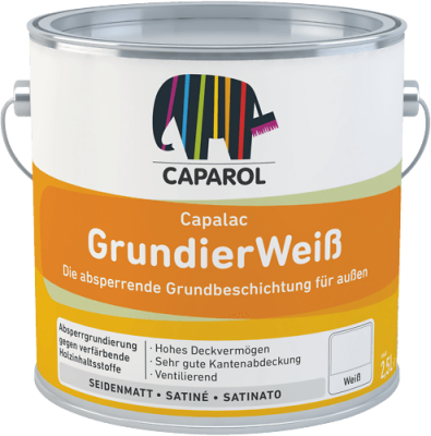 Caparol Capalac GrundierWeiß 2,5 Liter, Weiß