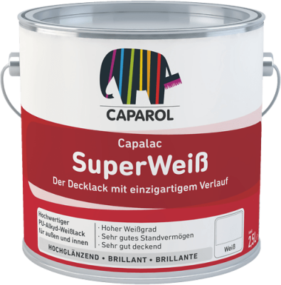 Caparol Capalac SuperWeiß 0,75 Liter, Weiß