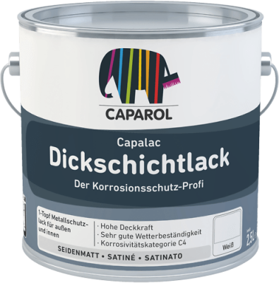 Caparol Capalac Dickschichtlack 0,75 Liter, Wunschfarbton