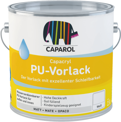 Caparol Capacryl PU-Vorlack 2,5 Liter, Weiß