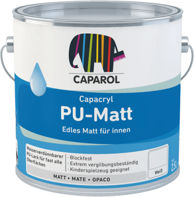Caparol Capacryl PU-Matt 2,5 Liter, Weiß