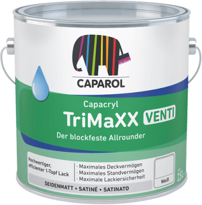 Caparol Capacryl TriMaXX Venti 0,75 Liter, Weiß